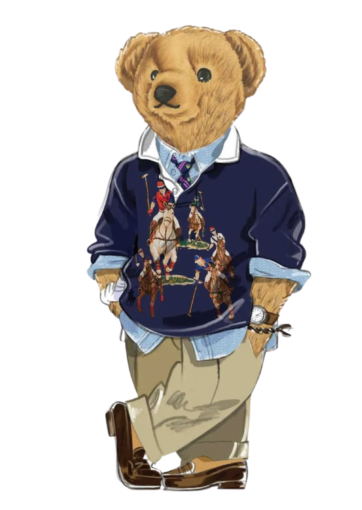 Classic dressed teddy bear